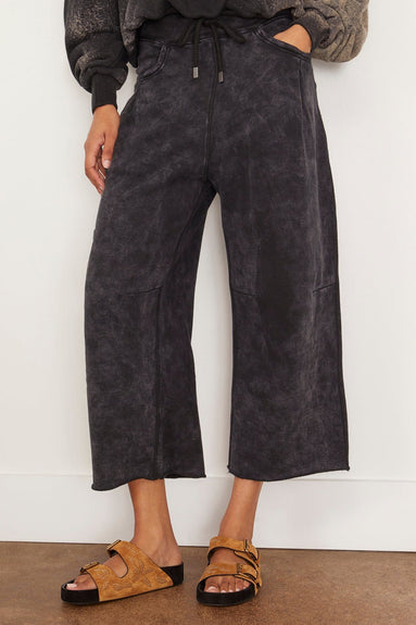 R13 Pants Cropped Pleated Sweatpant in Acid Black R13 Cropped Pleated Sweatpant in Acid Black