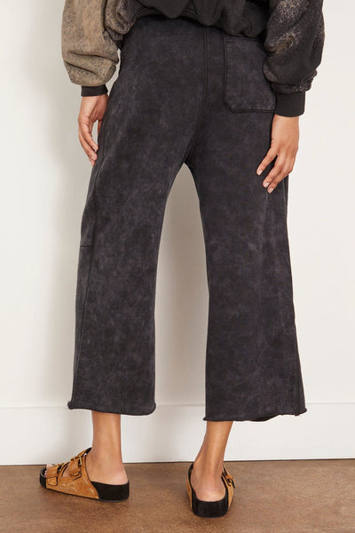 R13 Pants Cropped Pleated Sweatpant in Acid Black R13 Cropped Pleated Sweatpant in Acid Black