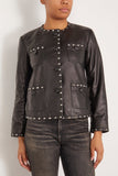 R13 Jackets Cropped Slouch Jacket in Black Leather R13 Cropped Slouch Jacket in Black Leather