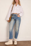 R13 Crossover Bubble Shirt in White