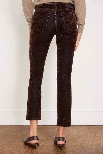 R13 Jeans Kick Fit Jean in Flocked Brown R13 Kick Fit Jean in Flocked Brown