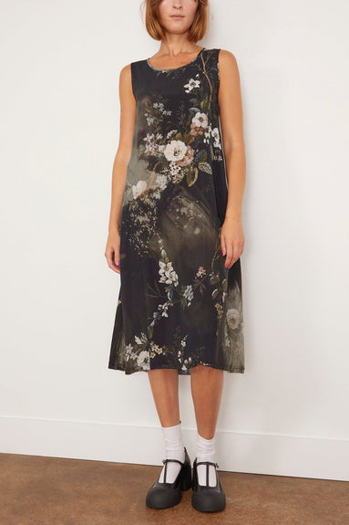 R13 Casual Dresses Sleeveless Midi Dress in Black Bleached Floral R13 Sleeveless Midi Dress in Black Bleached Floral