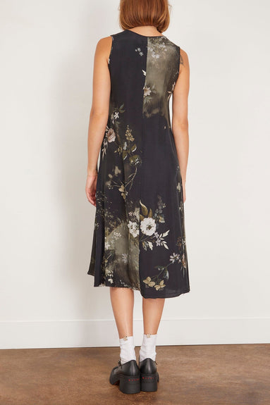 R13 Casual Dresses Sleeveless Midi Dress in Black Bleached Floral R13 Sleeveless Midi Dress in Black Bleached Floral