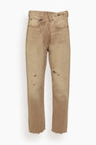 R13 Crossover Jean in Ash Khaki