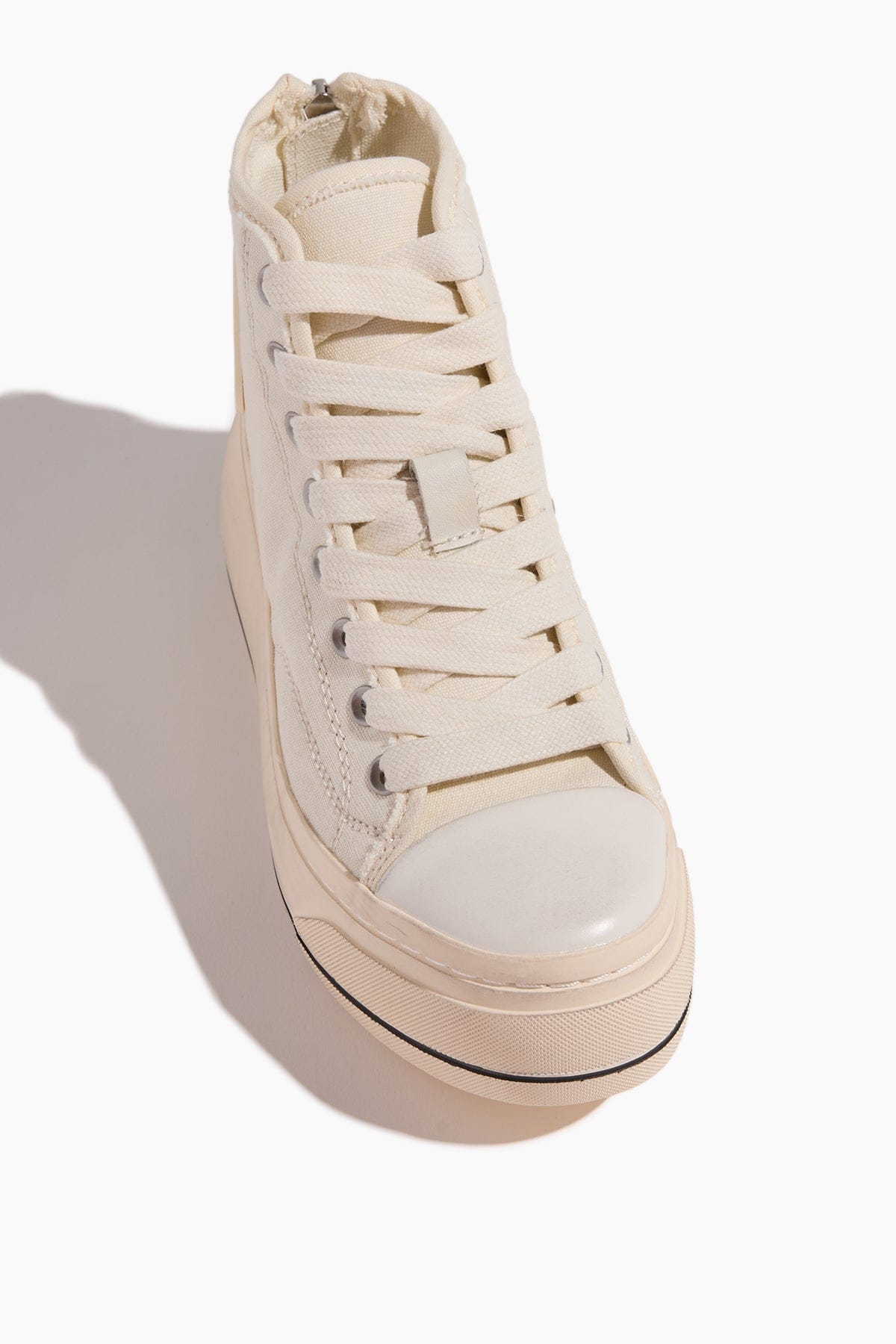 High Top Sneaker in Ecru