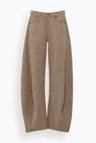 R13 Janine Barrel Jean in Stone Grey