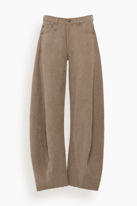 Janine Barrel Jean in Stone Grey