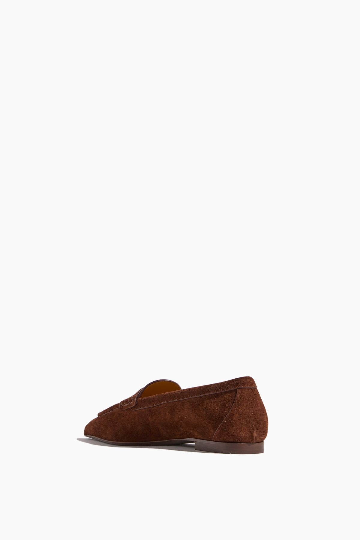 R13 Pointed Toe Loafer in Brown Suede