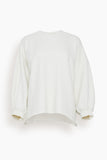 Rachel Comey Fond Sweatshirt in Dirty White