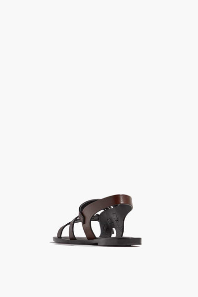 Rachel Comey Strappy Flat Sandals Sawyer Sandal in Dark Brown Rachel Comey Sawyer Sandal in Dark Brown