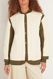 Rag And Bone Jackets Winnie Mixed Media Jacket in Natural Rag and Bone Winnie Mixed Media Jacket in Natural