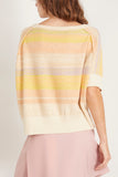 Raquel Allegra Sweaters Allesandro Sweater in Yellow Raquel Allegra Allesandro Sweater in Yellow