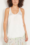 Raquel Allegra Tops Effie Tank in Washed White Raquel Allegra Effie Tank in Washed White