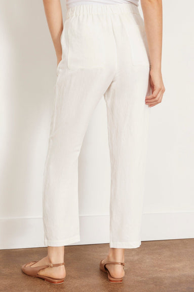 Raquel Allegra Pants Fez Pant in Washed White Raquel Allegra Fez Pant in Washed White