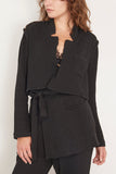 Raquel Allegra Jackets La Brea Trench Jacket in Black Raquel Allegra La Brea Trench Jacket in Black