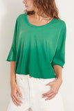 Raquel Allegra Tops Venice Tee in Faded Jade Raquel Allegra Venice Tee in Faded Jade