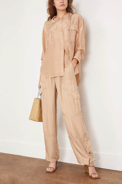 Raquel Allegra Tops Westwood Shirt Jacket in Khaki Raquel Allegra Westwood Shirt Jacket in Khaki