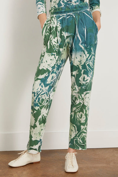 Raquel Allegra Pants Brooke Pant in Teal Army Rose Raquel Allegra Brooke Pant in Teal Army Rose