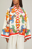 Rianna & Nina Jackets Tina New Kimono Jacket in Mythos White
