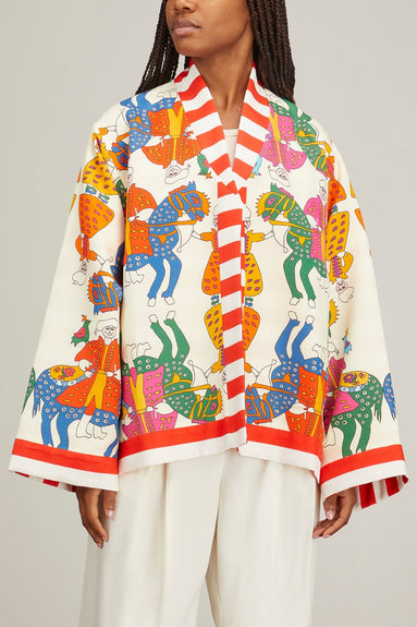 Rianna & Nina Jackets Tina New Kimono Jacket in Mythos White
