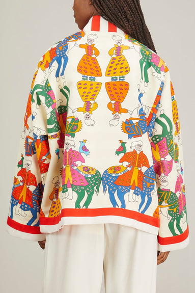 Rianna & Nina Jackets Tina New Kimono Jacket in Mythos White