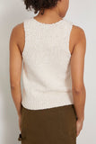 Rohe Tops Boucle Knitted Halter Top in Cream Rohe Boucle Knitted Halter Top in Cream