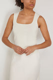 Rohe Tops Bustier-Shaped Knitted Tank Top in Off White Rohe Bustier-Shaped Knitted Tank Top in Off White