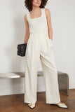 Rohe Pants Wide Leg Tailored Trousers in Cream Rohe Wide Leg Tailored Trousers in Cream