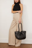 Rohe Pants Palazzo Leg Shaped Trousers in Sand Rohe Palazzo Leg Shaped Trousers in Sand