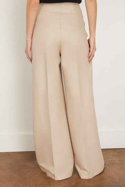 Rohe Pants Palazzo Leg Shaped Trousers in Sand Rohe Palazzo Leg Shaped Trousers in Sand