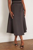 Rohe Skirts Voluminous A-Line Satin Skirt in Black Rohe Voluminous A-Line Satin Skirt in Black