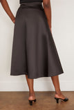 Rohe Skirts Voluminous A-Line Satin Skirt in Black Rohe Voluminous A-Line Satin Skirt in Black