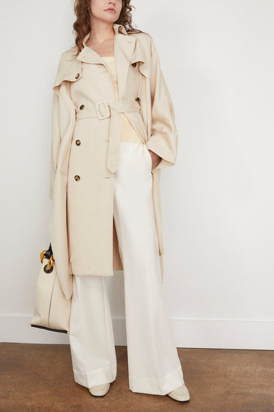 Rosetta Getty Coats Caftan Trench Coat in Fawn Rosetta Getty Caftan Trench Coat in Fawn