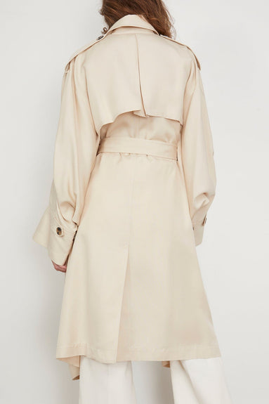 Rosetta Getty Coats Caftan Trench Coat in Fawn Rosetta Getty Caftan Trench Coat in Fawn