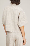 Rosetta Getty Tops Cropped Oversized Polo in Multi Rosetta Getty Cropped Oversized Polo in Multi