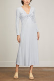 Rosetta Getty Dresses Long Sleeve Twist Front Dress in Sky Rosetta Getty Long Sleeve Twist Front Dress in Sky