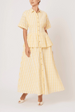 Rosie Assoulin Boogie Woogie Bugle Boy Dress in Yellow