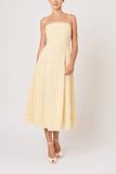 Drop Me A Note Dress in Yellow
