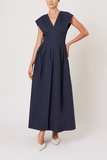 Rosie Assoulin In Full Bloom Dress in Navy