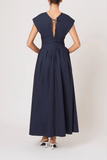 Rosie Assoulin In Full Bloom Dress in Navy