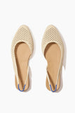 Rothy's The Almond Slingback in Off White Mesh