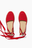 Rothy's The D'Orsay Espadrille in Bright Red Crochet