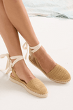 Rothy's The D'Orsay Espadrille in Camel Crochet