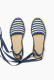 Rothy's The D'Orsay Espadrille in Deep Sea Stripe