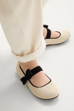 Rothy's The Kids Tux Bow Mary Jane in Ivory