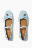 Rothy's The Max Square Mary Jane in Powder Blue Crochet