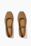 Rothy's The Max Square Mary Jane in Wheat Raffia-Knit