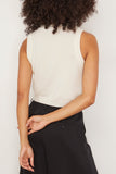 Sablyn Tops Sterling Cropped V-Neck Boxy Tank in Gardenia Sablyn Sterling Cropped V-Neck Boxy Tank in Gardenia