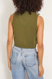 Sablyn Tops Sterling Cropped V-Neck Boxy Tank in Olive Sablyn Sterling Cropped V-Neck Boxy Tank in Olive