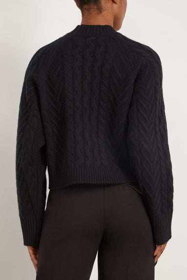 Sablyn Sweaters Walker Cable Knit Sweater in Black Sablyn Walker Cable Knit Sweater in Black